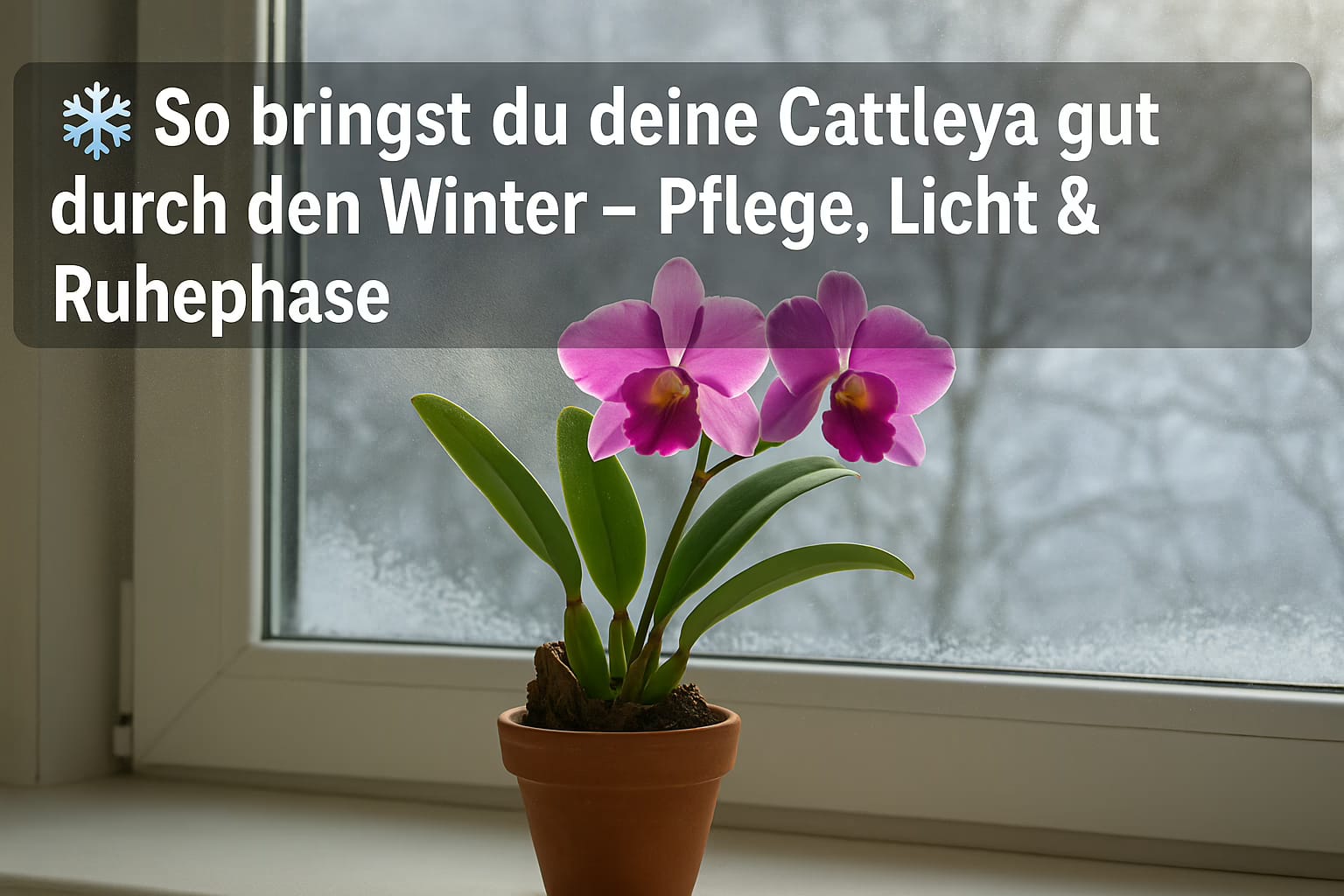 ❄️ So bringst du deine Cattleya gut durch den Winter – Pflege, Licht & Ruhephase 1 So bringst du deine Cattleya gut durch den Winter