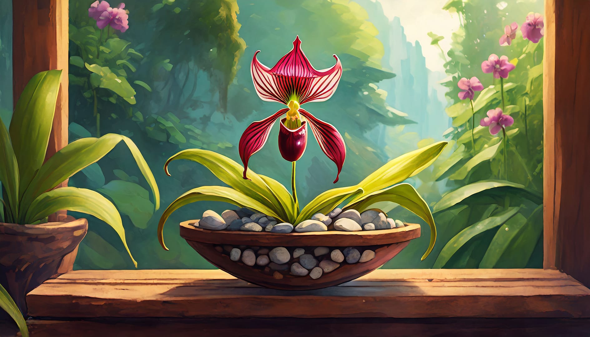 Frauenschuh Orchideen