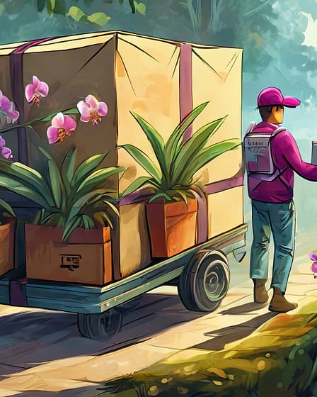 Neues für die Orchideen Fensterbank 1 Firefly Paketbote Bringt Ein Paket Voller Orchideen 47325